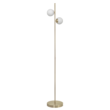 Lámpara de pie  bronce dos luces